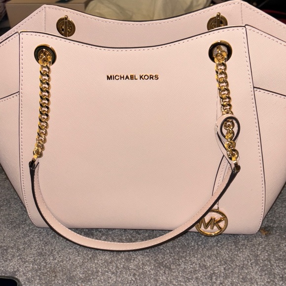 Michael Kors Handbags - Michael Kors Blush Shoulder Bag with Gold Accents